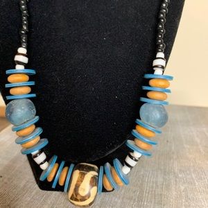 UNISEX-AUTHENTIC AFRICAN BEAD NECKLACE